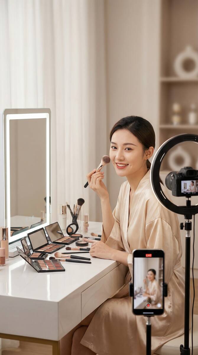 国产自拍美妆视频教程